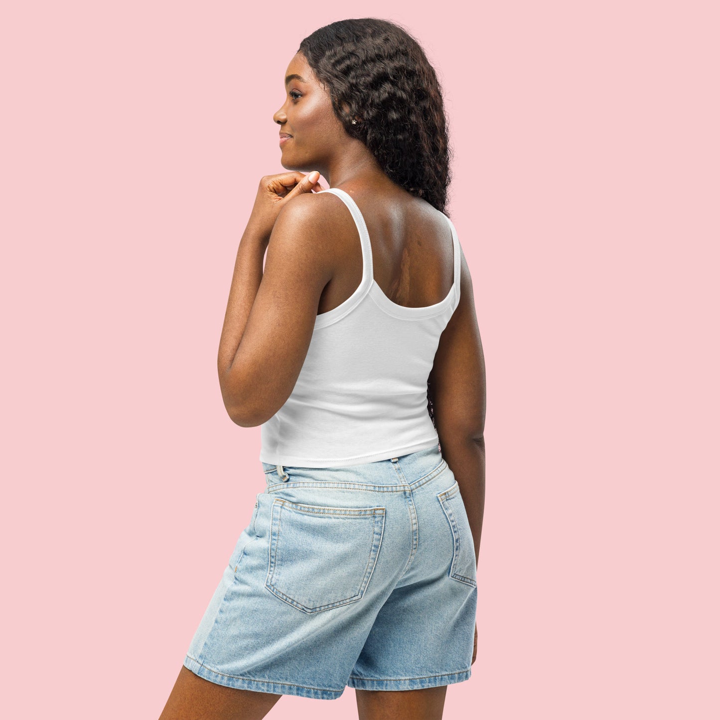 Cherry Classy - Women’s Micro-Rib Cotton Blend Tank Top