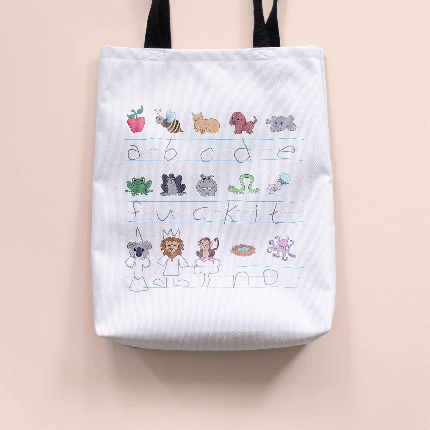 Demotivational Alphabet - Medium Tote