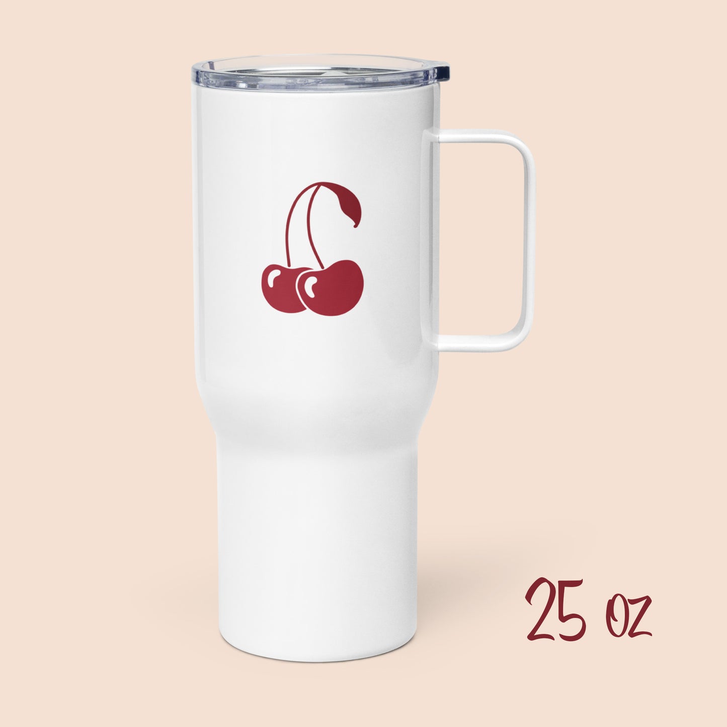 Demotivational Alphabet - Stainless Steel Travel Mug with Handle