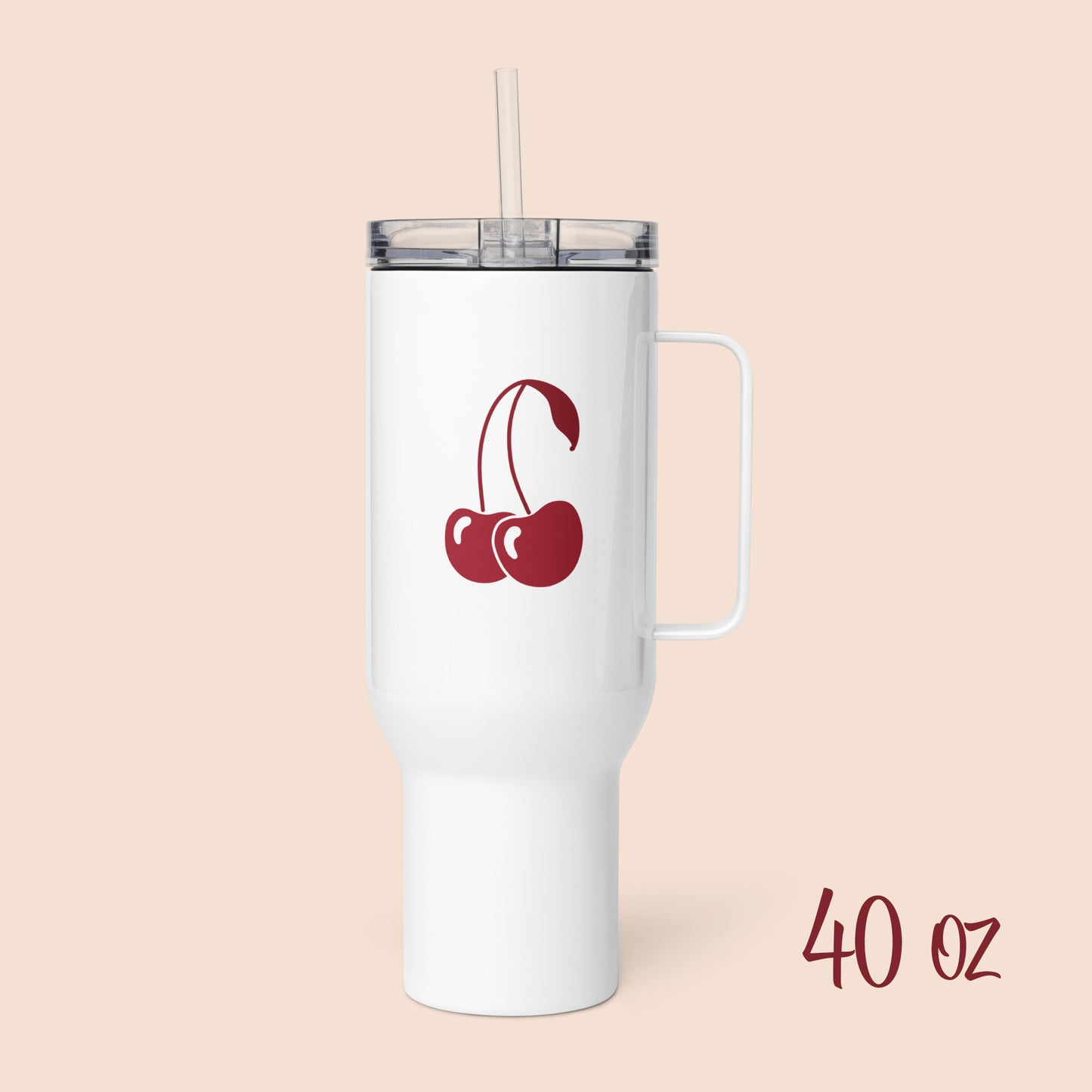 Demotivational Alphabet - Stainless Steel Travel Mug with Handle