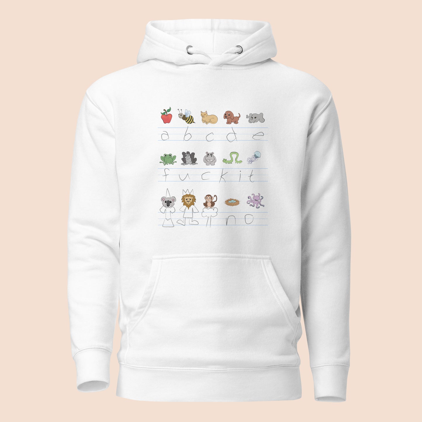 Demotivational Alphabet - Unisex Cotton Blend Hoodie