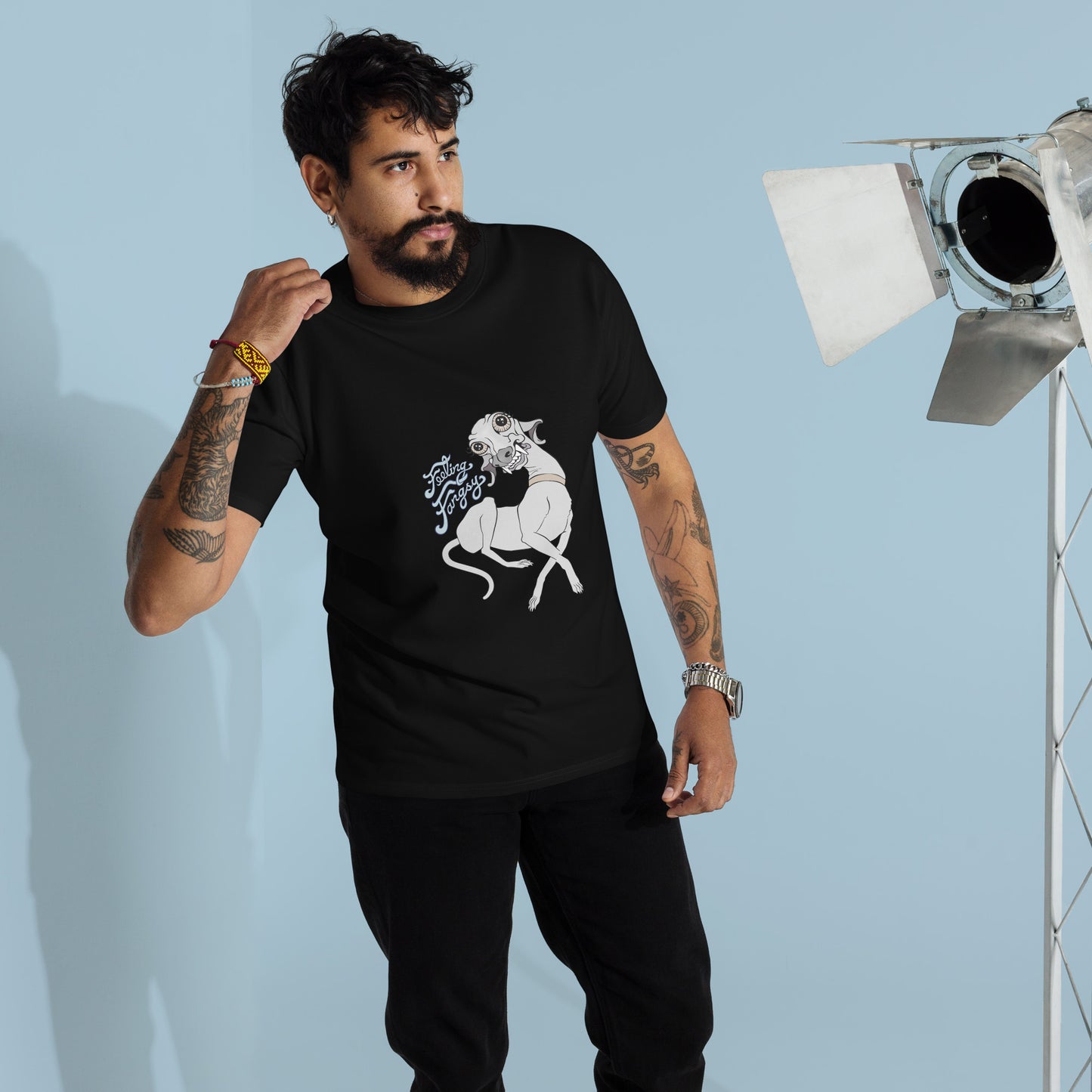 Feeling Fangsy - Men’s Heavyweight Cotton T-Shirt