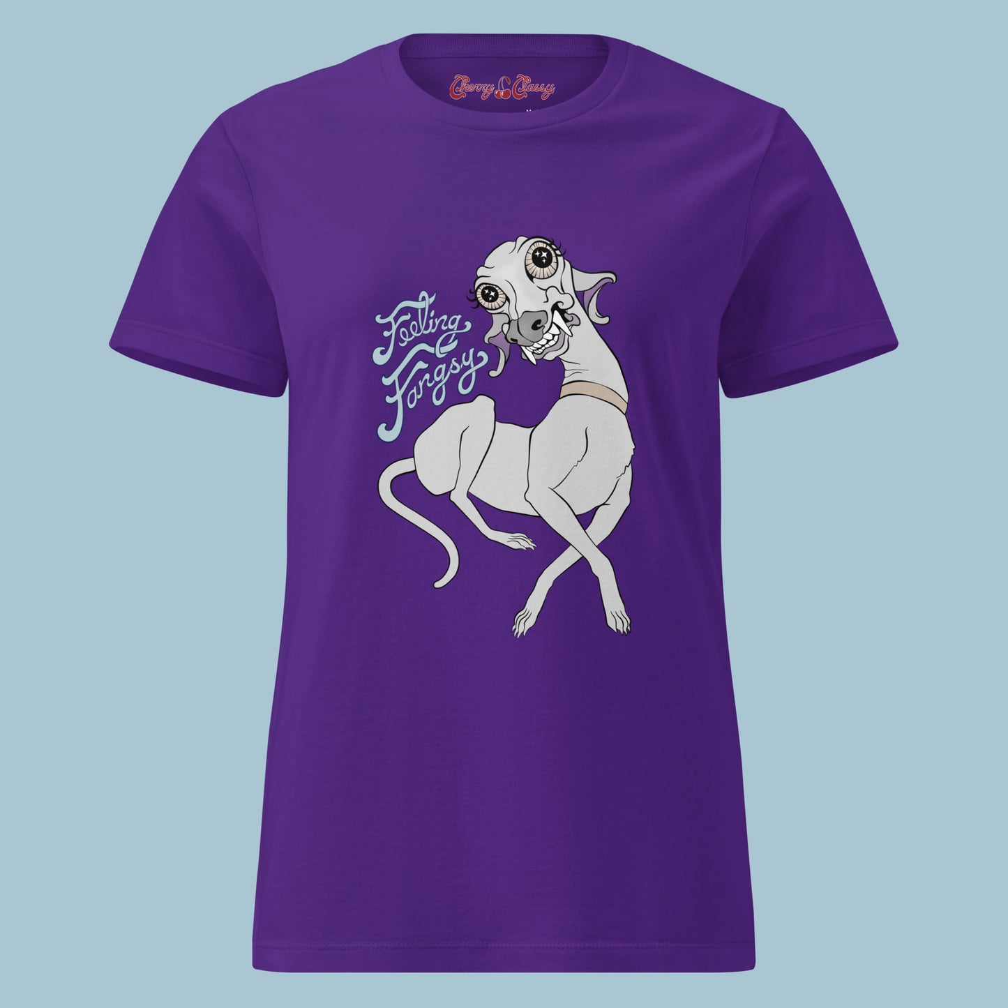 Feeling Fangsy - Women’s Slim Fit Cotton T-Shirt