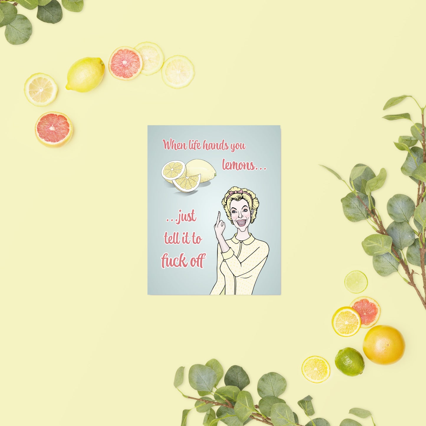 Lemon Lady - Semi-Glossy Art Print / Poster