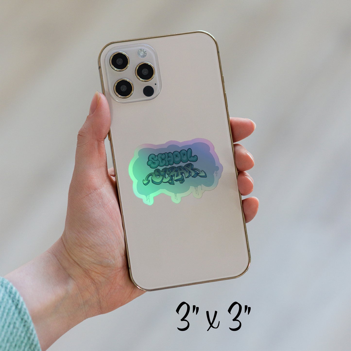 School Scrap - Minty Fresh - Holographic Sticker