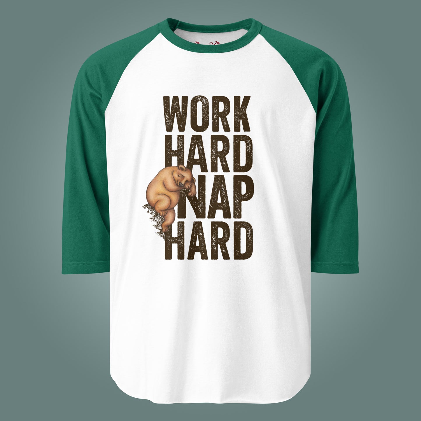 Work Hard, Nap Hard - Unisex Cotton Baseball / Raglan Shirt