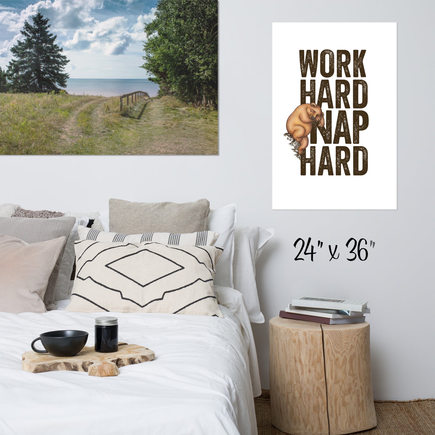 Work Hard, Nap Hard - Matte Poster