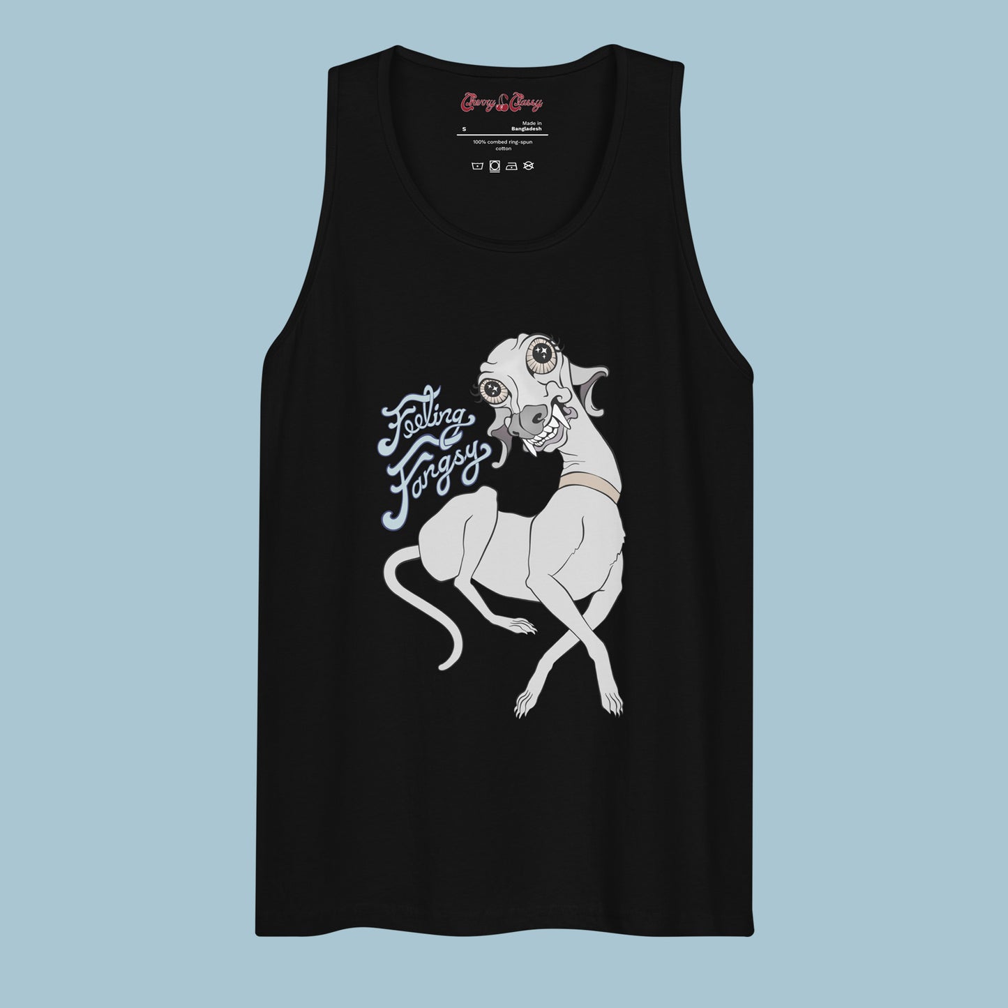 Feeling Fangsy - Men’s Wide Neck Cotton Tank Top