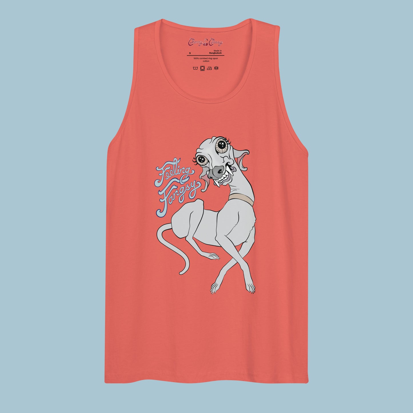Feeling Fangsy - Men’s Wide Neck Cotton Tank Top