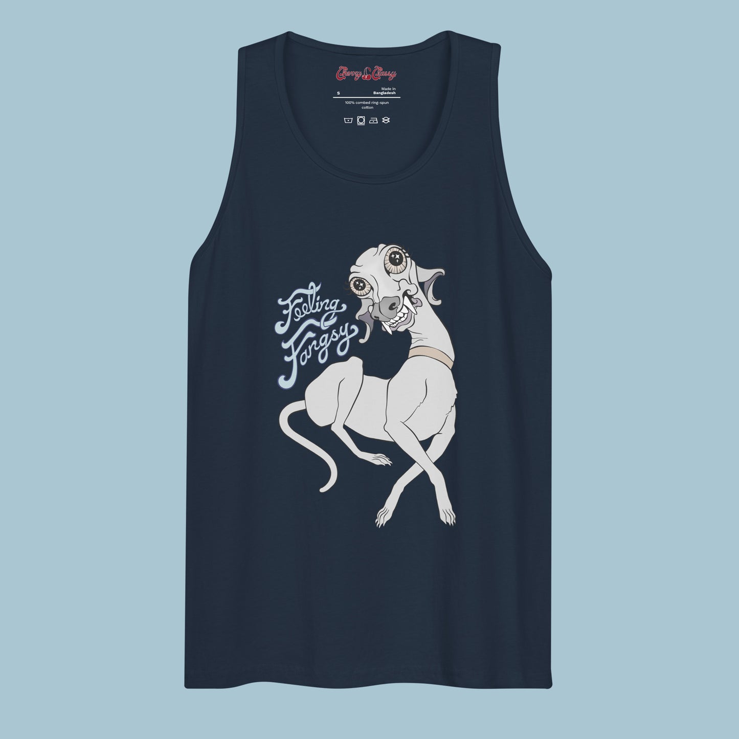 Feeling Fangsy - Men’s Wide Neck Cotton Tank Top
