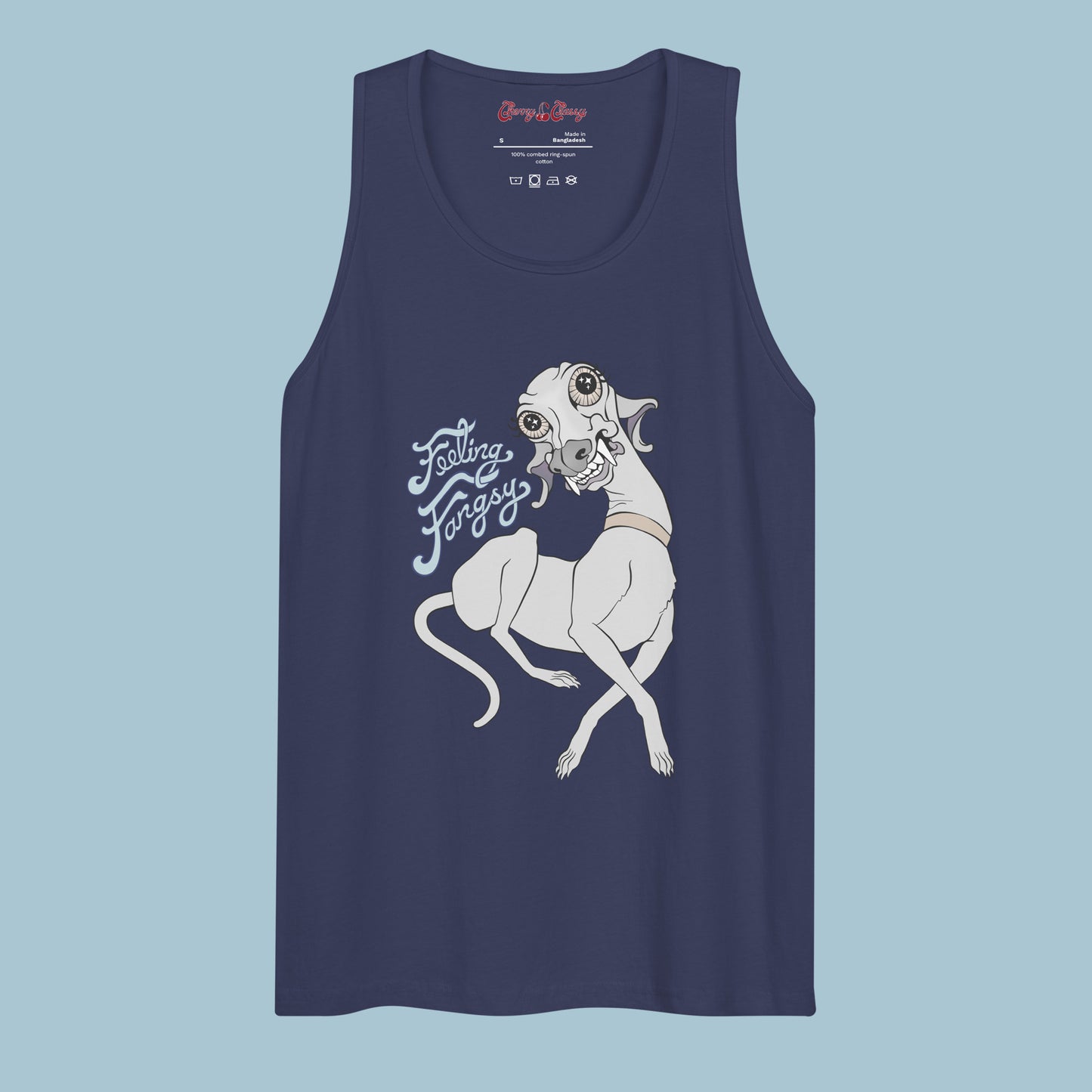 Feeling Fangsy - Men’s Wide Neck Cotton Tank Top