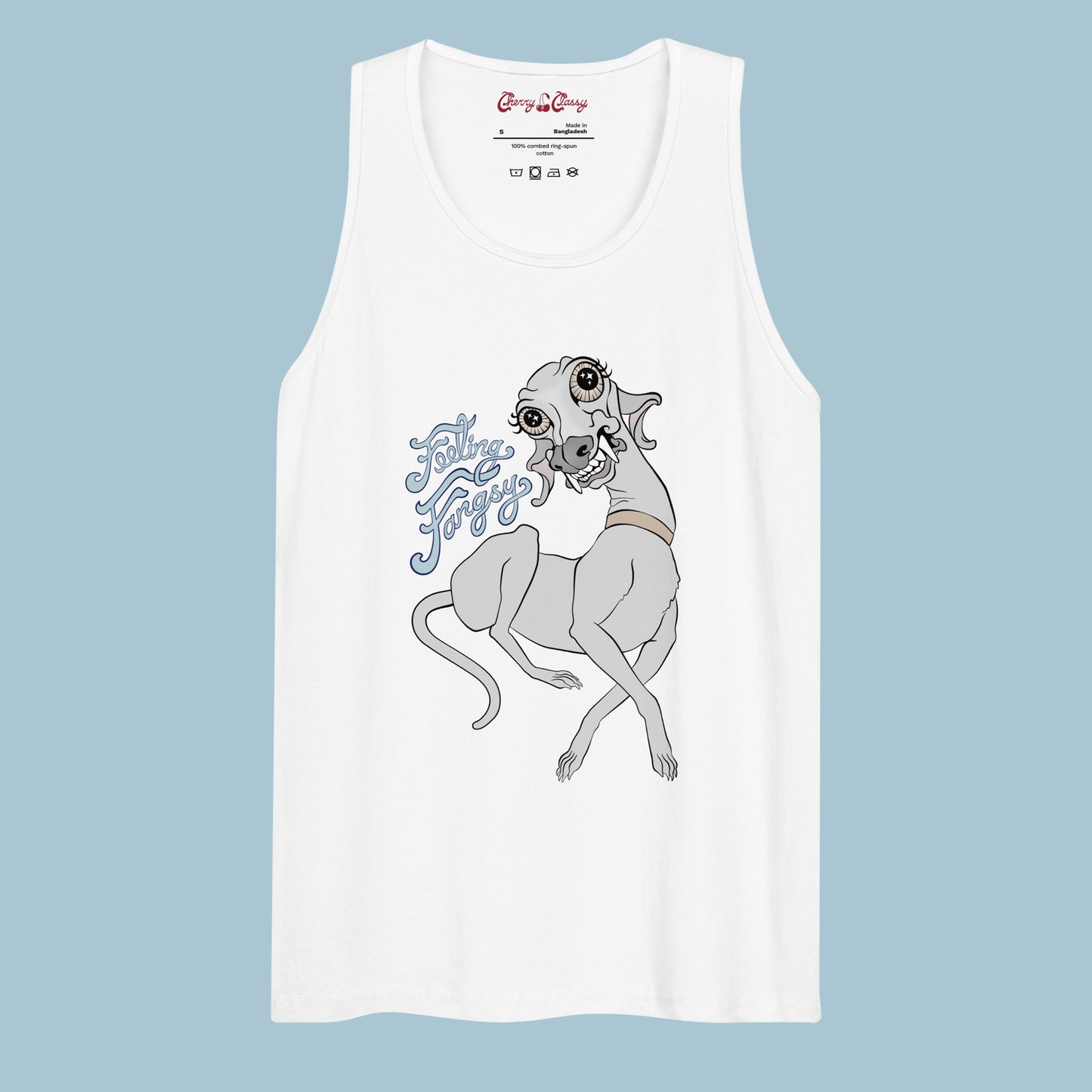 Feeling Fangsy - Men’s Wide Neck Cotton Tank Top