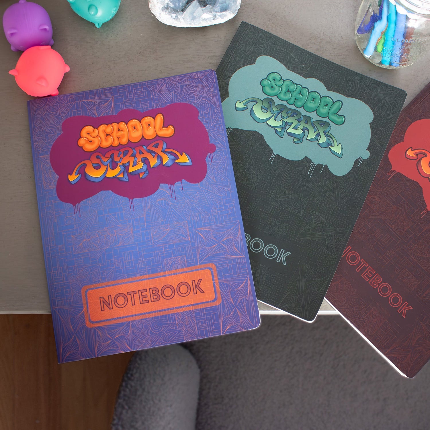 Stationary: Notebooks, Stickers, and Cards