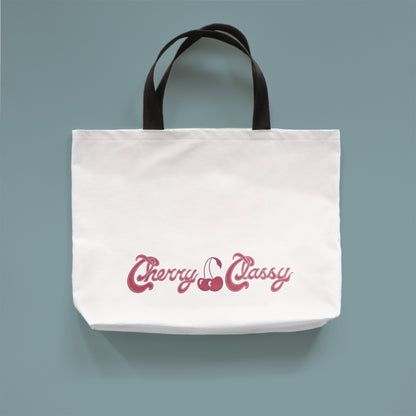 Ambitchous - Large Cotton Tote, White Back