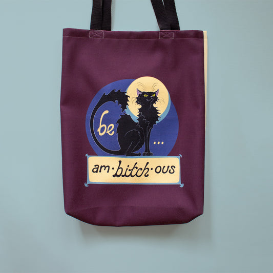 Ambitchous - Medium Tote, Butter Yellow Back