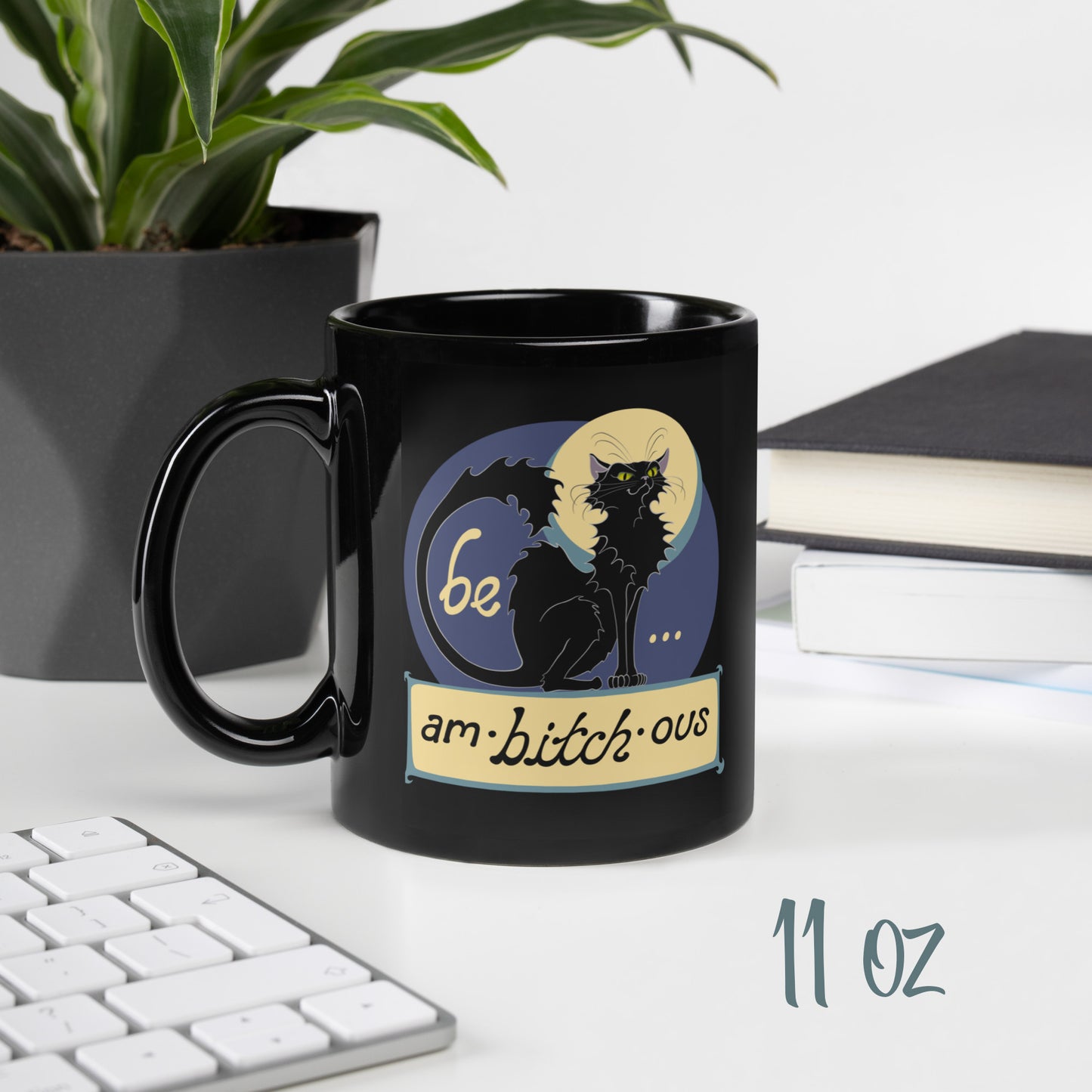 Ambitchous - Black Glossy Mug