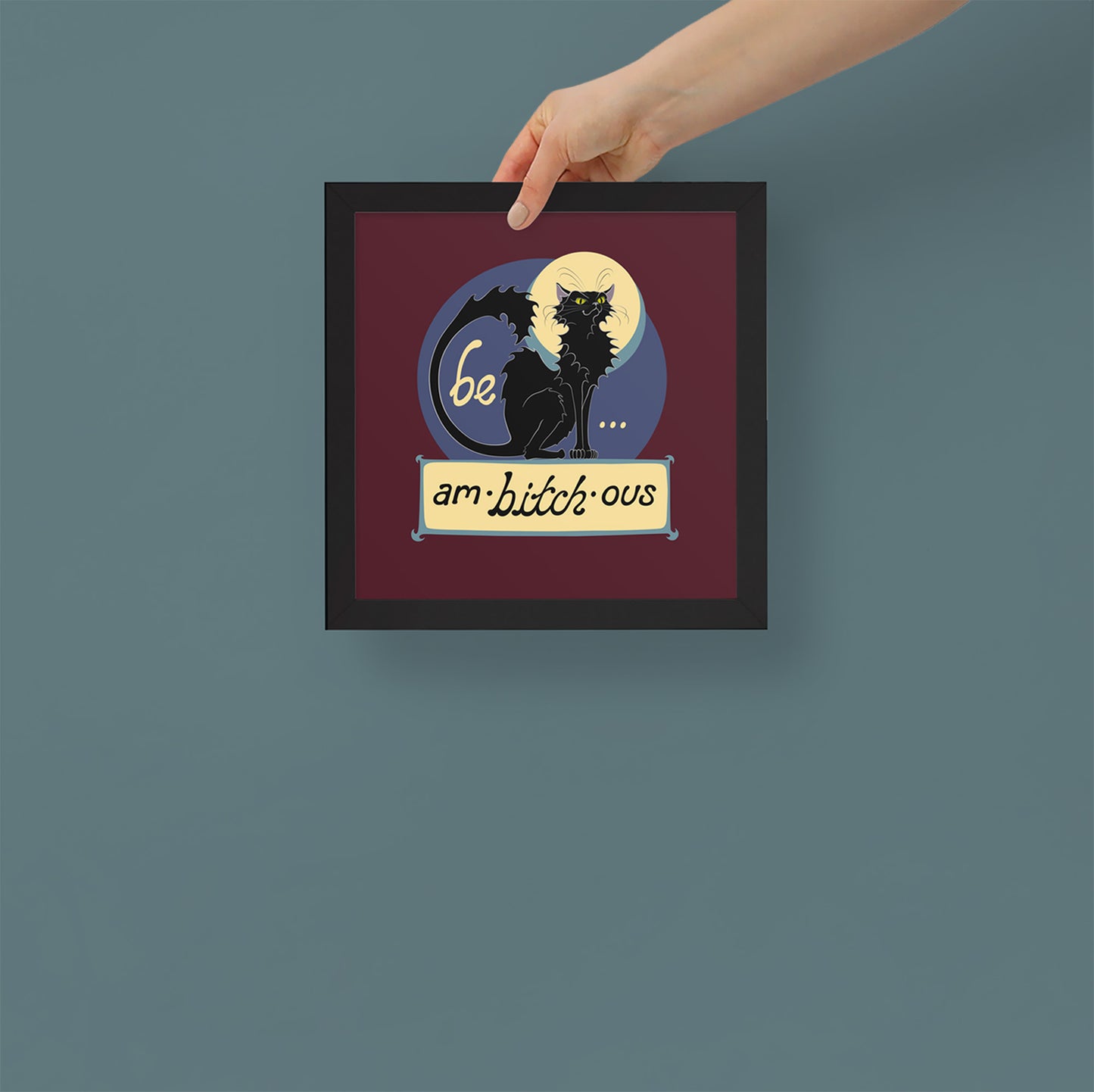 Ambitchous - Framed Square Matte Art Print