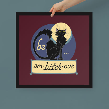 Ambitchous - Framed Square Matte Art Print