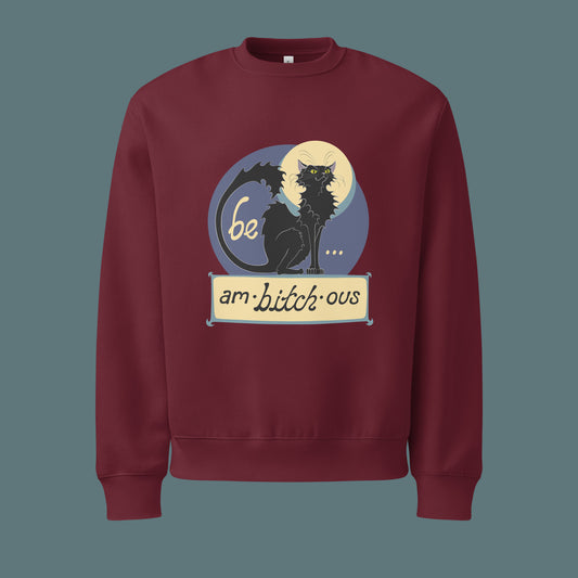 Ambitchous - Unisex Oversized Heavyweight Cotton Blend Sweatshirt
