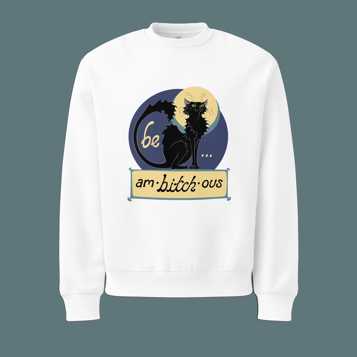 Ambitchous - Unisex Oversized Heavyweight Cotton Blend Sweatshirt