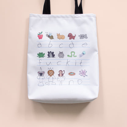 Demotivational Alphabet - Medium Tote