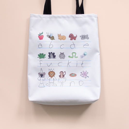 Demotivational Alphabet - Medium Tote