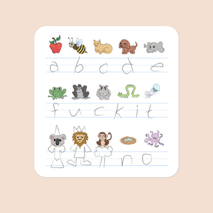 Demotivational Alphabet - Sticker