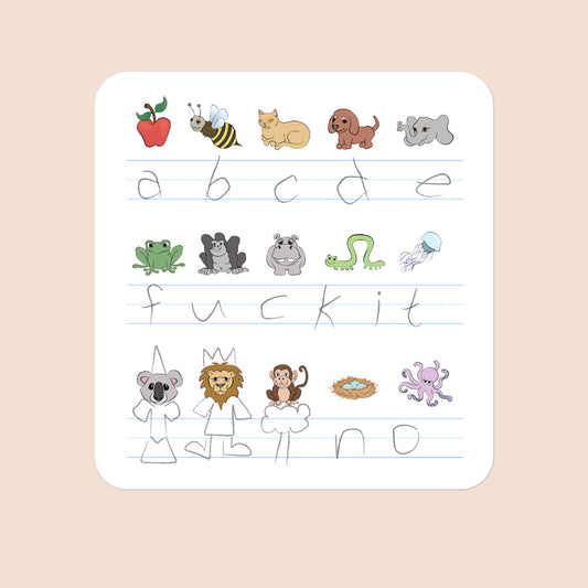 Demotivational Alphabet - Sticker