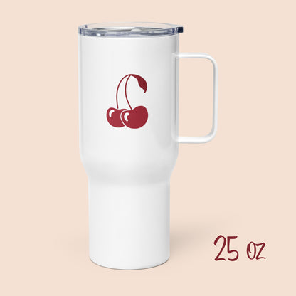 Demotivational Alphabet - Stainless Steel Travel Mug with Handle