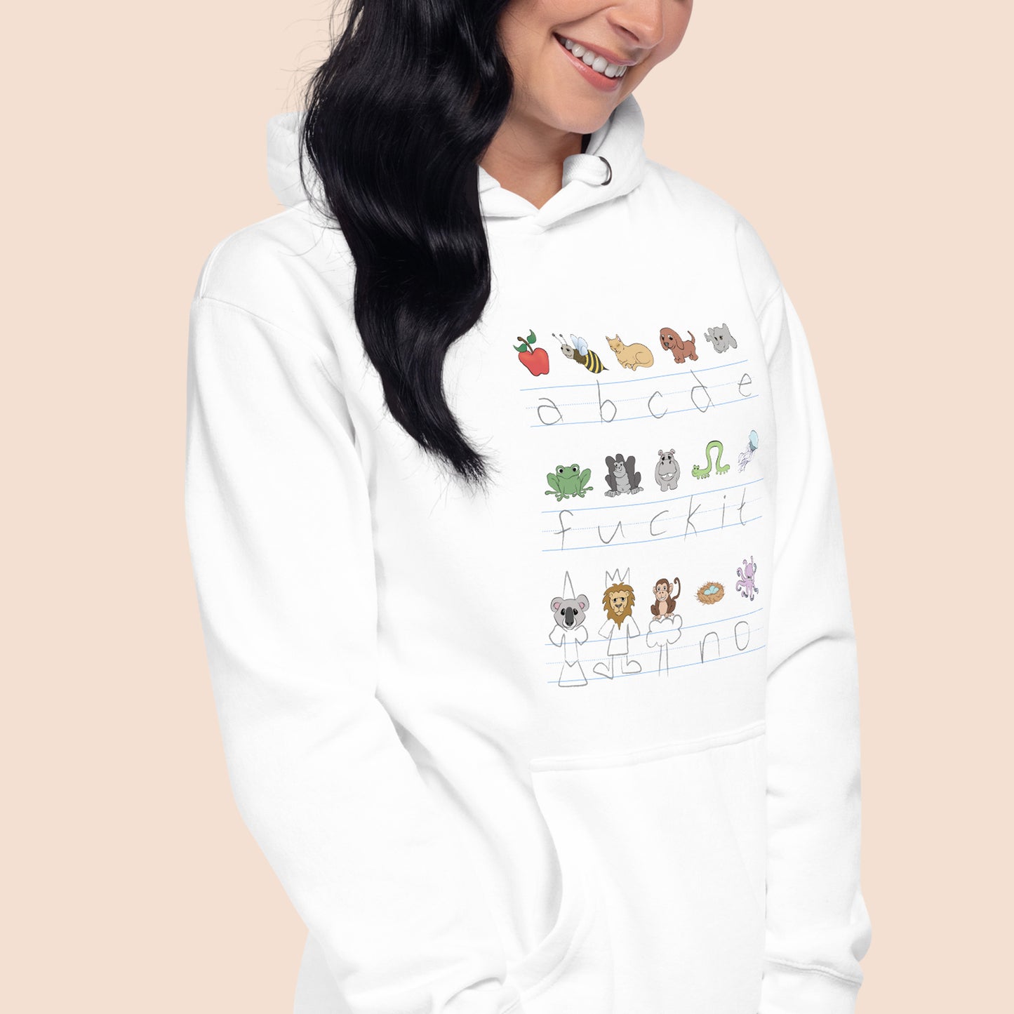 Demotivational Alphabet - Unisex Cotton Blend Hoodie