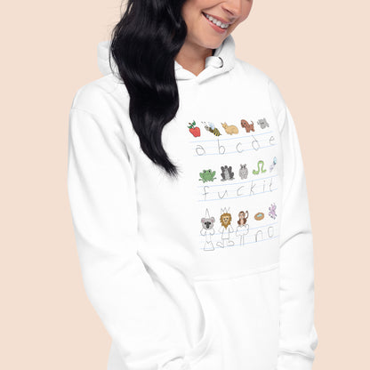 Demotivational Alphabet - Unisex Cotton Blend Hoodie