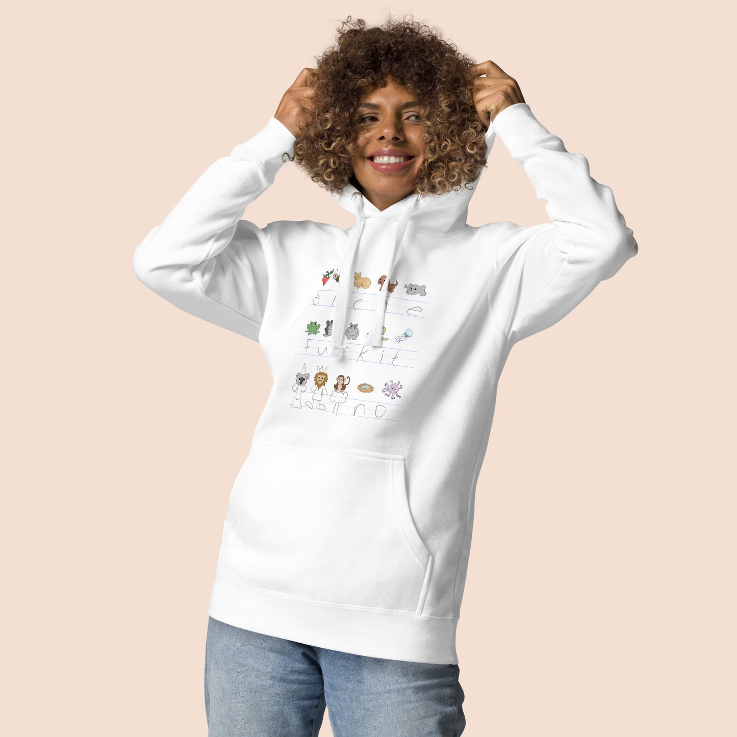 Demotivational Alphabet - Unisex Cotton Blend Hoodie