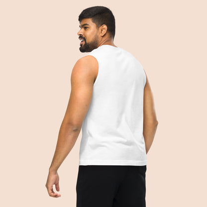Demotivational Alphabet - Unisex High Neck Cotton Muscle Shirt