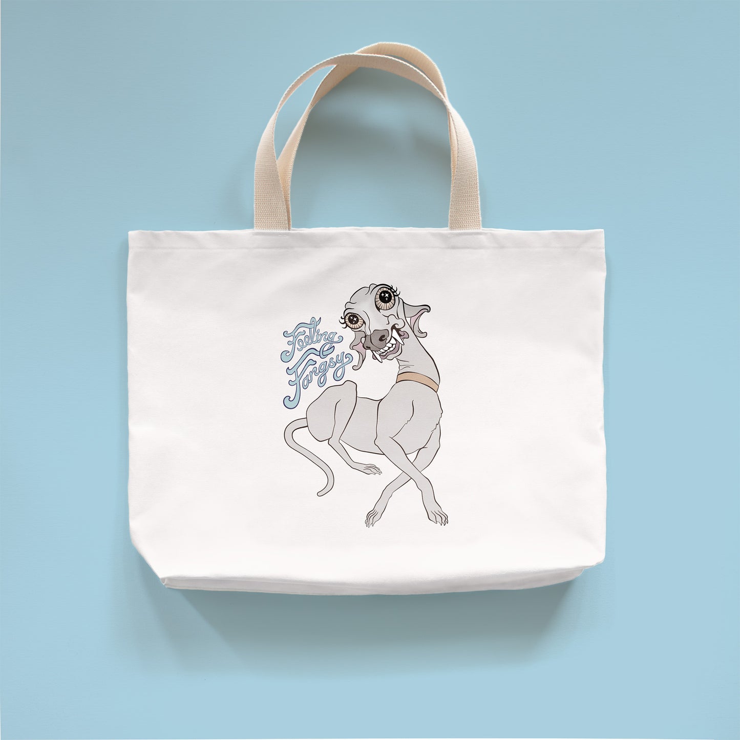 Feeling Fangsy - Large Cotton Tote