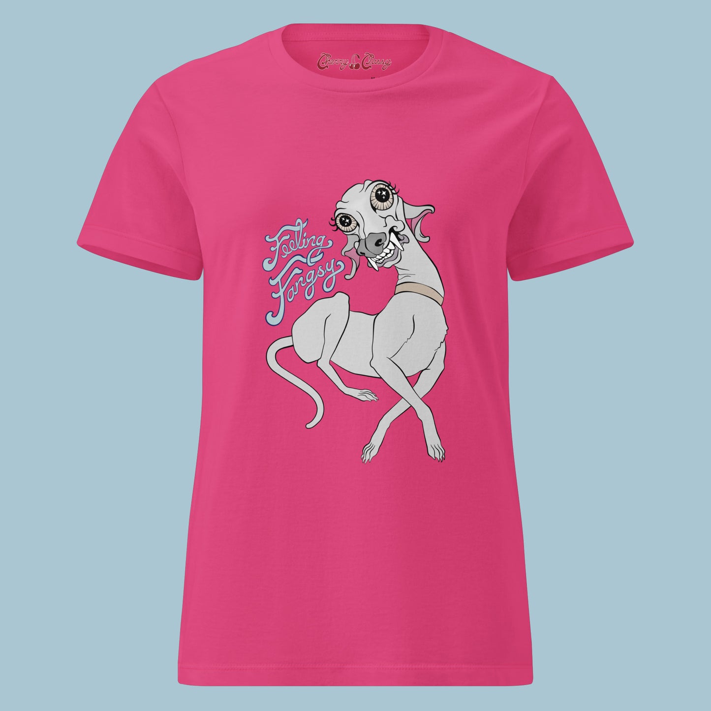 Feeling Fangsy - Women’s Slim Fit Cotton T-Shirt