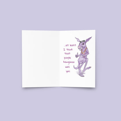 Dreaming of You, Kangaroo - Greeting Card