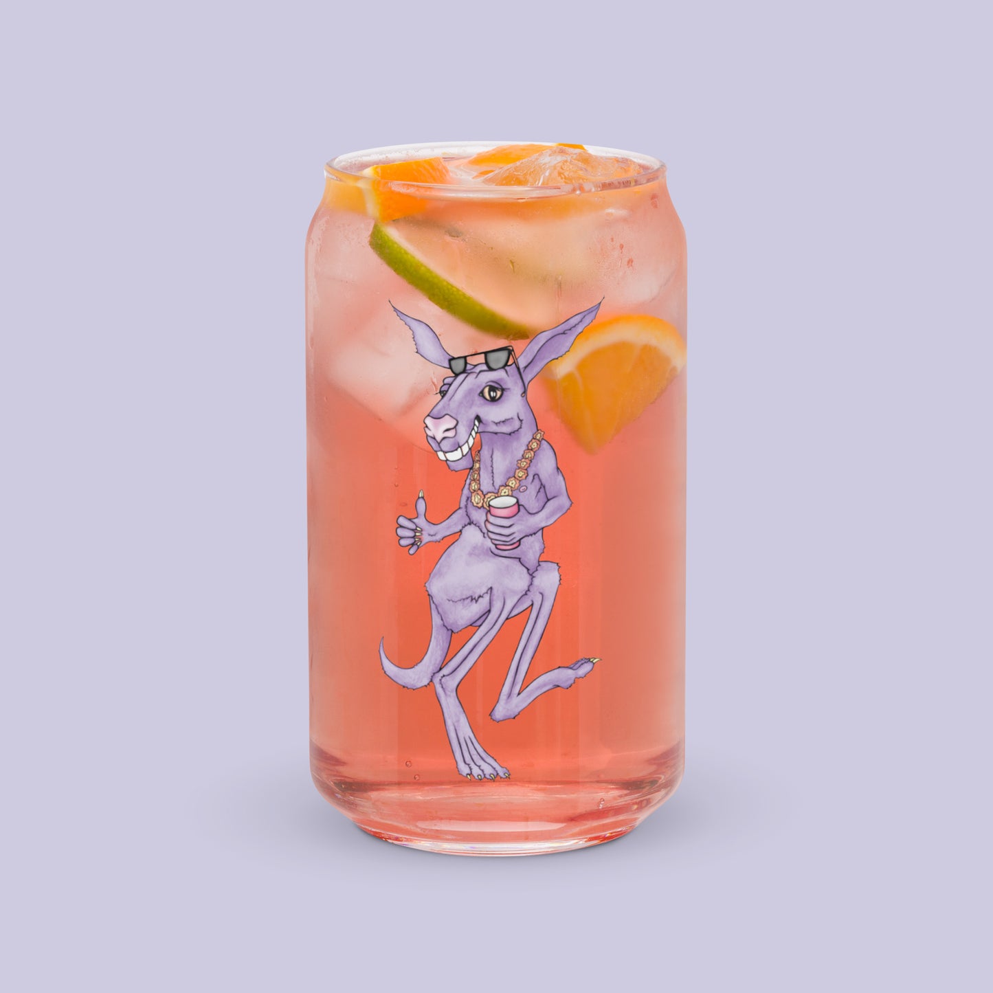 Dream Kangaroo - Can-Shaped Glass