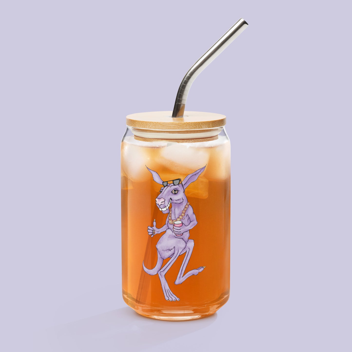 Dream Kangaroo - Can-Shaped Glass