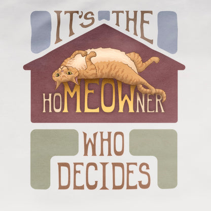 hoMEOWner - Large Cotton Tote - Short Hair Orange / Ginger Tabby Cat