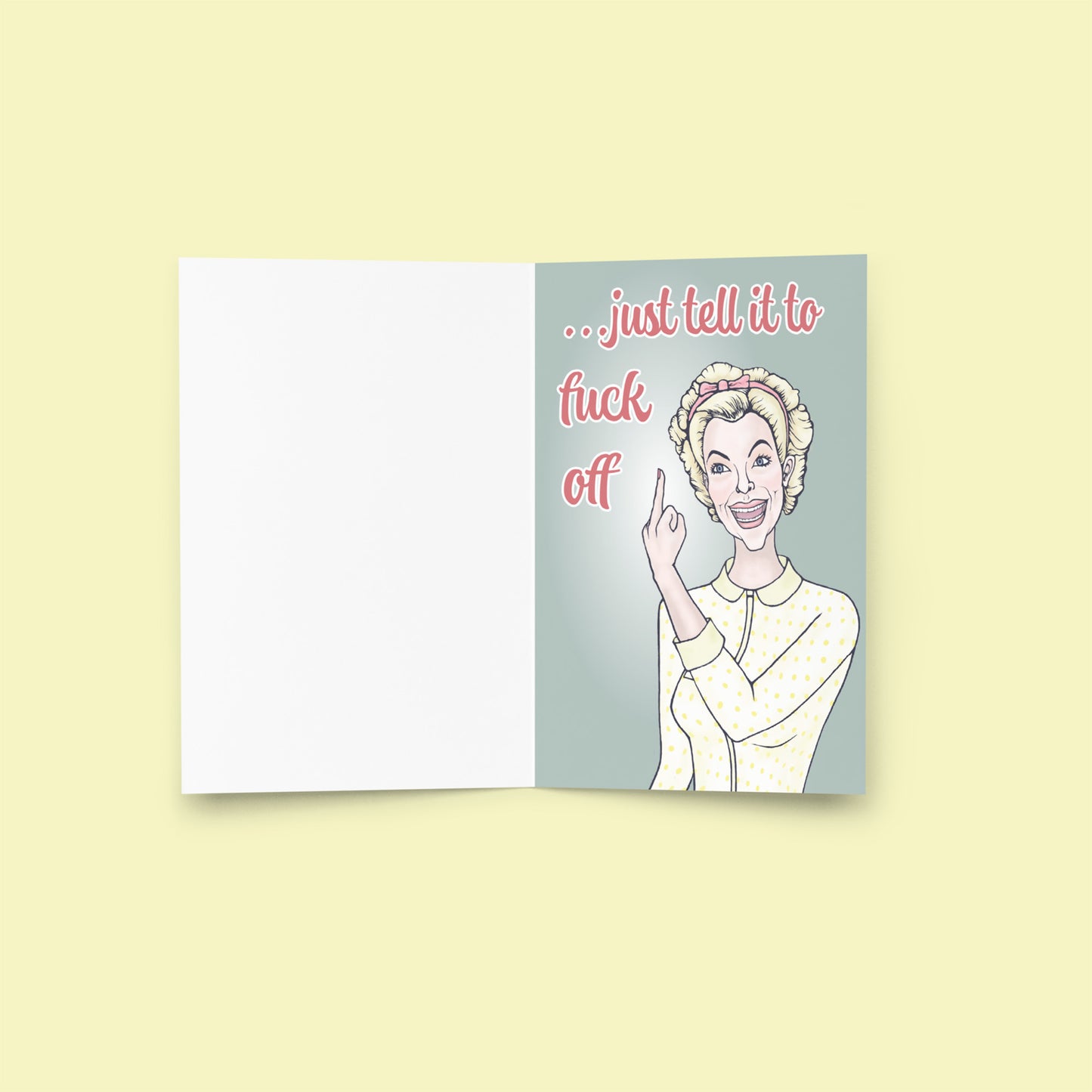 Lemon Lady - Greeting Card
