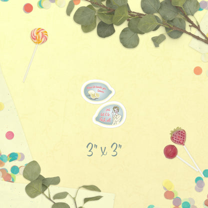 Lemon Lady - Double Sticker
