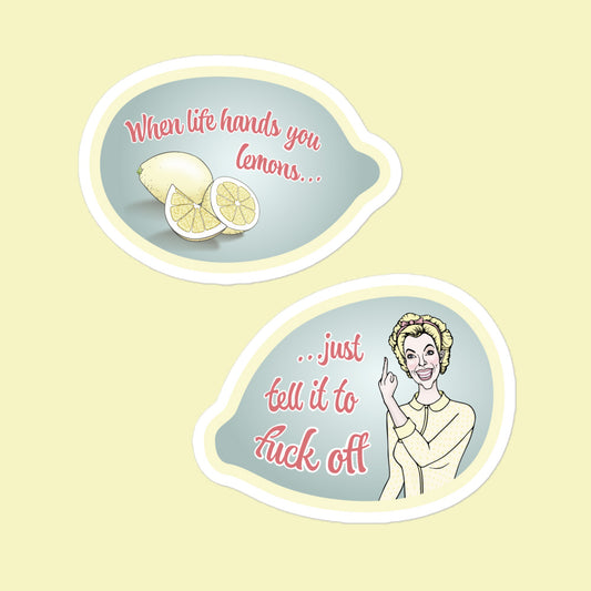Lemon Lady - Double Sticker