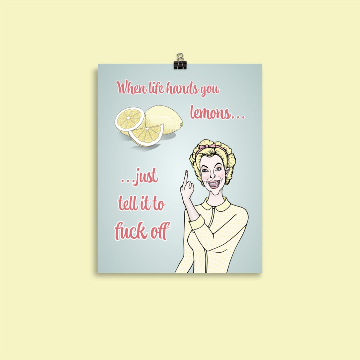 Lemon Lady - Semi-Glossy Art Print / Poster