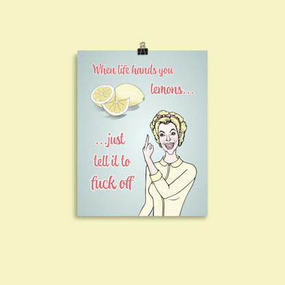 Lemon Lady - Semi-Glossy Art Print / Poster