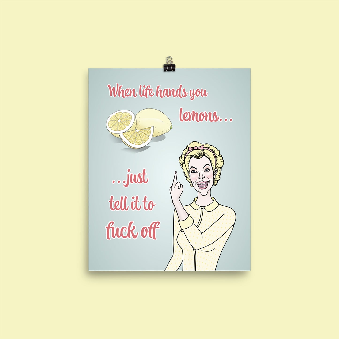 Lemon Lady - Semi-Glossy Art Print / Poster