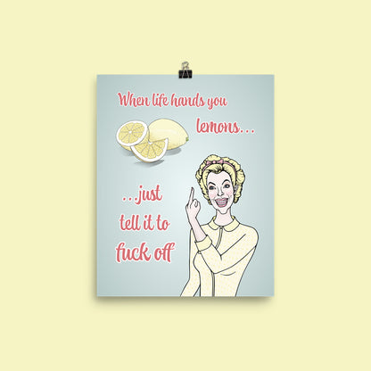 Lemon Lady - Semi-Glossy Art Print / Poster
