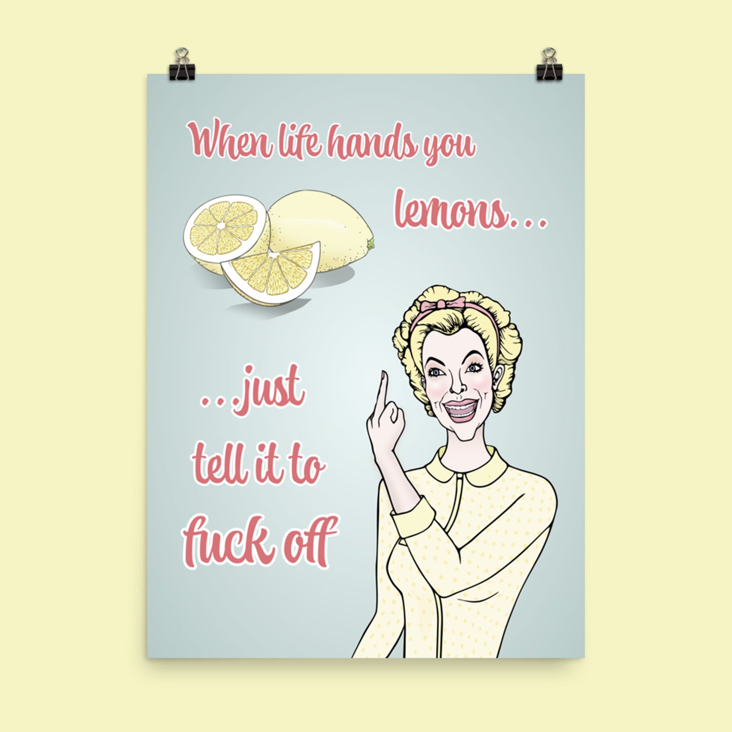 Lemon Lady - Semi-Glossy Art Print / Poster