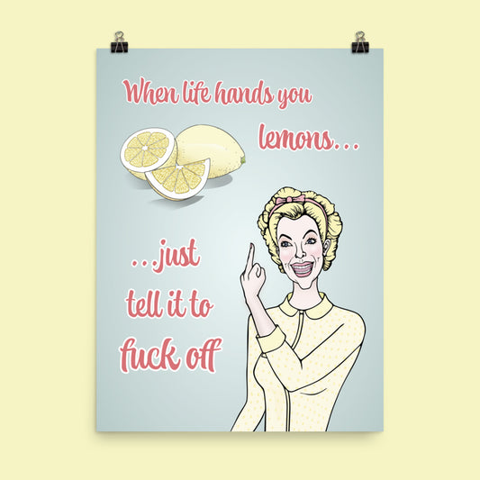 Lemon Lady - Semi-Glossy Art Print / Poster