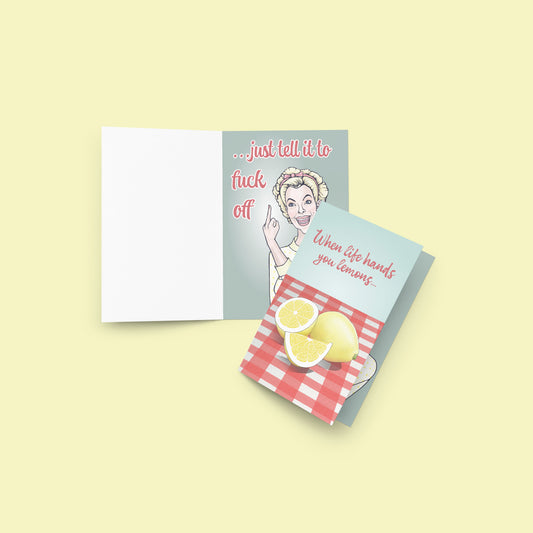 Lemon Lady - Greeting Card