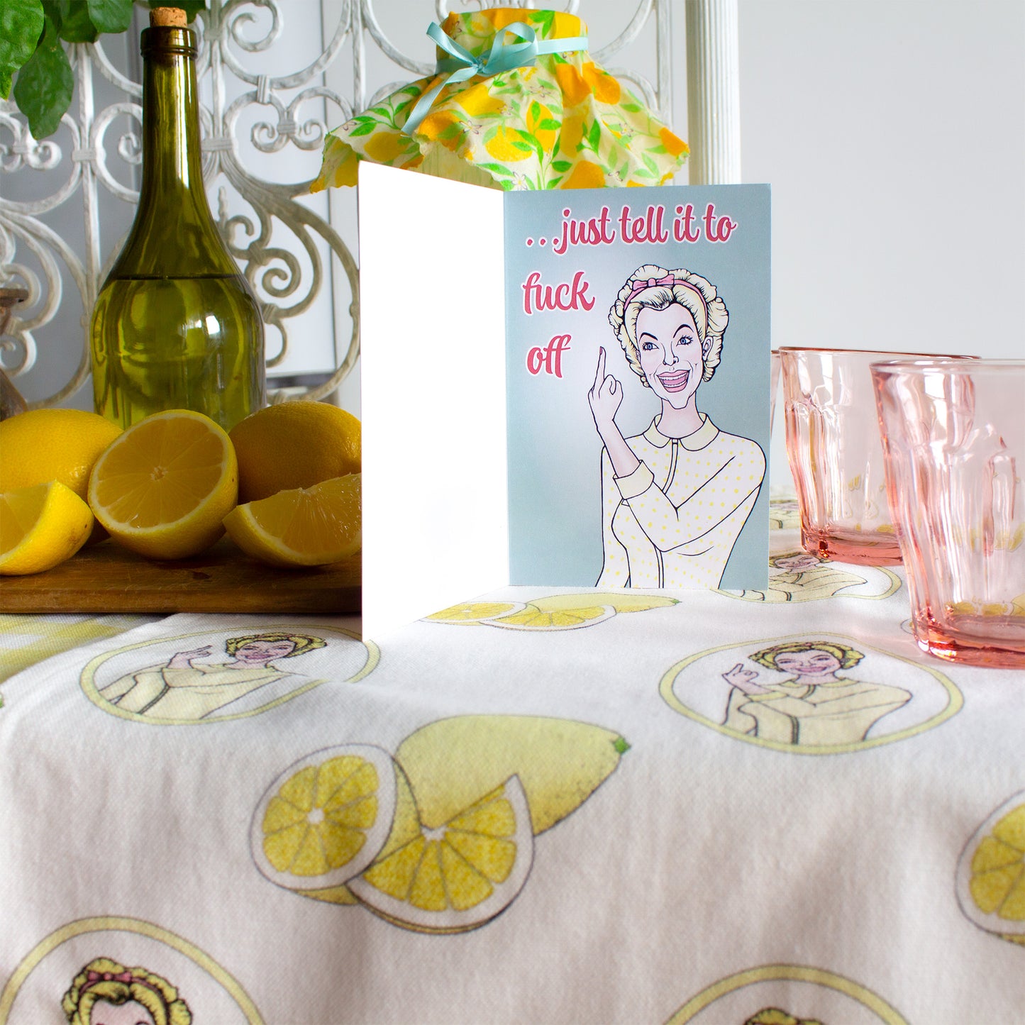 Lemon Lady - Greeting Card